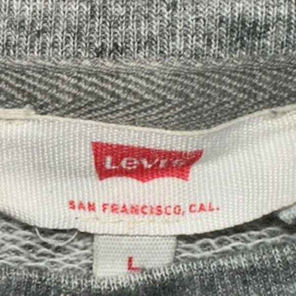 Cotton Blend Gray Levi's Logo Sweatshirt - Picture 5 of 9